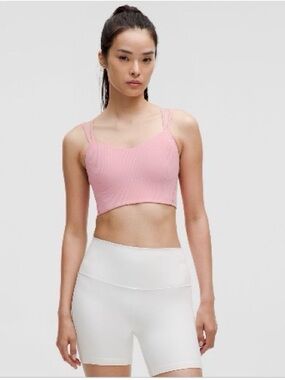 lululemon athletica Like A Cloud Longline Ribbed B/C - Pink Tide